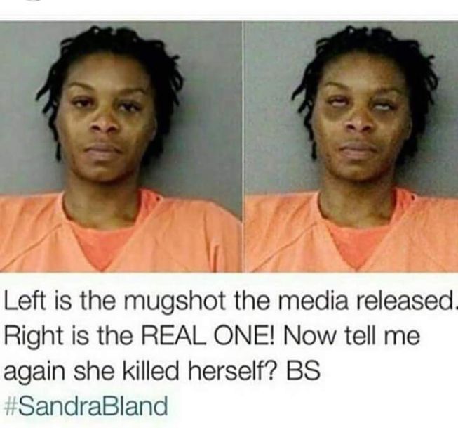 Sandra Bland’s Fake Mugshot.